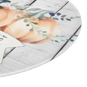 Watercolor Rustic Pumpkins Schneidebrett (Ecke)