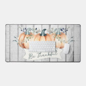 Watercolor Rustic Pumpkins Schreibtischunterlage (Tastatur & Maus)
