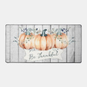 Watercolor Rustic Pumpkins Schreibtischunterlage (Vorderseite)