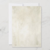 Watercolor Rustikale Sonnenblumenfreund Einladung (Rückseite)