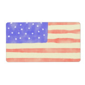 Watercolor rustikale US-Flagge (Vorne)