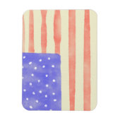 Watercolor rustikale US-Flagge Magnet (Vertikal)