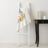 Watercolor Safari Baby Animals Blue Elephant Sherpadecke (Beispiel)