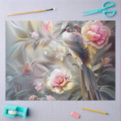 Watercolor Safari Birds Floral Ephemera Decoupage Seidenpapier (Basteln)