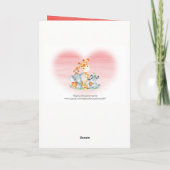 Watercolor Safari Jungle Tiere Herzlichen Glückwun Karte (Rückseite)