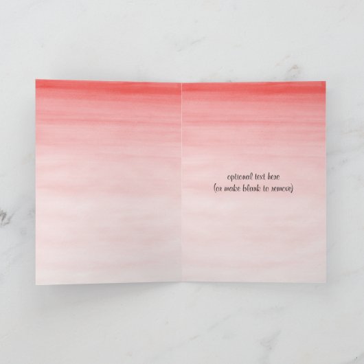 Watercolor Safari Jungle Tiere Herzlichen Glückwun Karte (Innenseite)