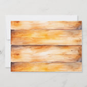 Watercolor Safari Wild One Einladung (Rückseite)