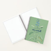 Watercolor Sage Green Artist Sketchbook Notebook Notizblock (Innenseite)