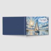 Watercolor Sailboat For Memorial Service Gästebuch (Voll)