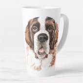 Watercolor Saint Bernard Milchtasse (Rechte Ecke)