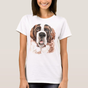 Watercolor Saint Bernard T-Shirt