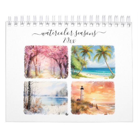 Watercolor Saisonkalender Kalender (Titelbild)