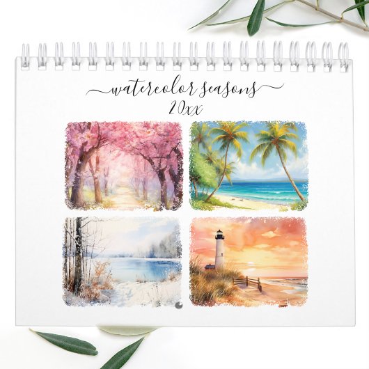 Watercolor Saisonkalender Kalender