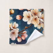 Watercolor Sakura Dreams Badhandtuch Set (Waschlappen)