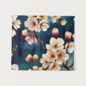 Watercolor Sakura Dreams Wandteppich (Vorderseite (Horizontal))