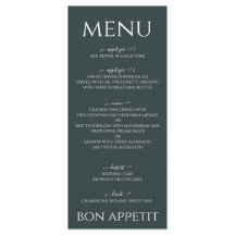 Watercolor Salbei green eucalyptus menu