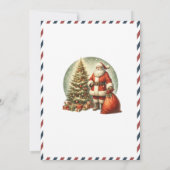 Watercolor Santa Baby Winter  Baby Shower mom-to-b Einladung (Rückseite)