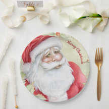 Watercolor Santa Clause