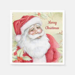 Watercolor Santa Clause Serviette
