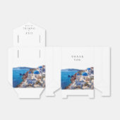 Watercolor Santorini Greece Destination Wedding Geschenkschachtel (Ungefaltet)