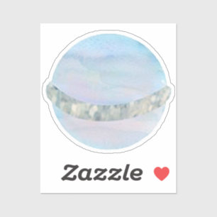 Watercolor Saturn Weltraum Geburtstagspartei Gunst Aufkleber