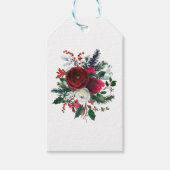 Watercolor schick Pfingsten Winter Bouquet Vielen Geschenkanhänger (Vorderseite)