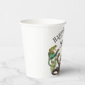 Watercolor Schlange Birthday Reptile Pappbecher (Rechts)