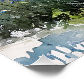 Watercolor Schnauzer Poster (Ecke)