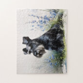 Watercolor Schnauzer Puzzle (Vertikal)