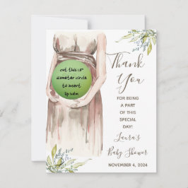 Watercolor Schwangere Mama EOS Lip Balm Dusche Gef Mitteilungskarte