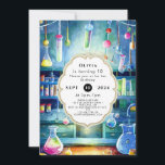 Watercolor Science Magic Scientist zum Geburtstag Einladung<br><div class="desc">Tauchen Sie ein in eine Welt des Staunens mit unserer Watercolor Science Magic Scientist zum Geburtstag der Einladung! Mit bezaubernden Aquarellbildern von Laborgeräten, magischen Elementen und wissenschaftlichen Wundern Set diese Einladung die Bühne für ein außergewöhnliches Fest. Vollständig anpassbar, können Sie den Namen und die Party Ihres Kindes hinzufügen, um eine...</div>