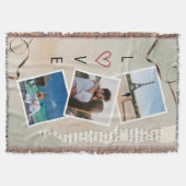 Watercolor Scrapbook Love Photo Design Decke (Vorderseite)