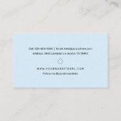 Watercolor Sea & Sun Landschaft Essbare Öle Visitenkarte (Rückseite)