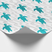 Watercolor Sea Turtle Geschenkpapier (Ecke)