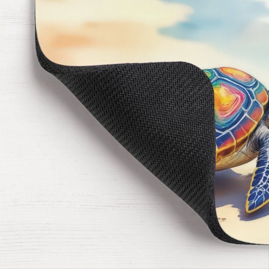 Watercolor Sea Turtle Mousepad (Ecke)