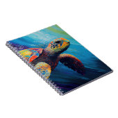 Watercolor Sea Turtle Notebook Notizblock (Rechte Seite)