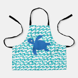 Watercolor Sea Turtle Schürze