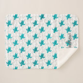 Watercolor Sea Turtle Sherpadecke (Vorderseite (Horizontal))