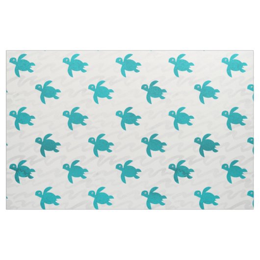 Watercolor Sea Turtle Stoff (Fat Quarter (45,7 x 55,9 cm))
