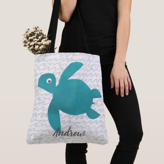 Watercolor Sea Turtle Tasche (Von Nahem)