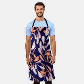 Watercolor seamless pattern. Rustic botanical dark Schürze (Getragen)