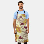 Watercolor Seamless Pattern with Contoured Element Schürze (Getragen)