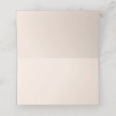 Watercolor Seashell Wedding Tischnummer Platzkarte (Innenseite Aufgefaltet)