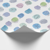 Watercolor Seashell Wrapping Paper Geschenkpapier (Ecke)