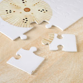 Watercolor Seashells Starfish Coastal Pattern Puzzle (Seite)