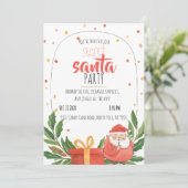 Watercolor Secret Santa Christmas Party Einladung (Stehend Vorderseite)