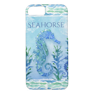 Watercolor-Seepferd-Ozean-Strand-modernes Case-Mate iPhone Hülle