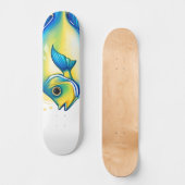 Watercolor Series: Angelfish Skateboard (Vorderseite)