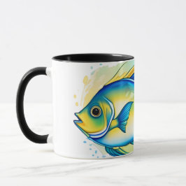Watercolor Series: Angelfish Tasse