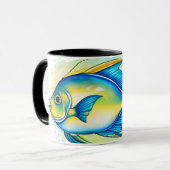 Watercolor Series: Angelfish Tasse (Vorderseite Links)